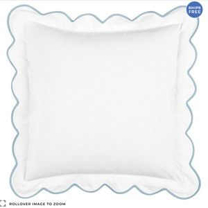 2 Emma Scallopped Pillow euro shams from Ballard Designs